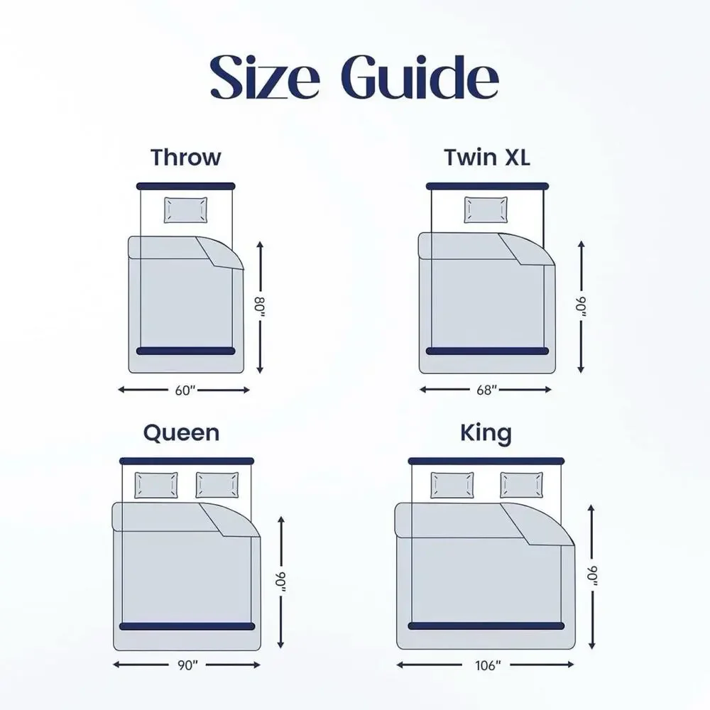 💲SALE💲Dream Valley Outlast Deep Sleep Cooling Blanket 106”x90” King Grey🔥